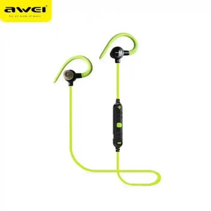 Awei A620BL Wireless Bluetooth Earphone Magnet Sports Ear-Hook Headphone with Microphone Noise Cancelling